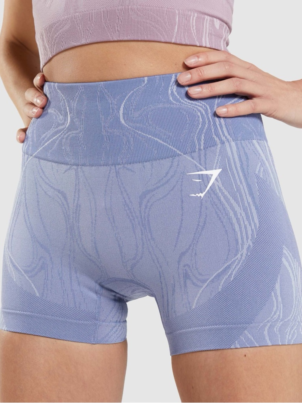 Gymshark Seamless Mercury Shorts - Lavender Blue